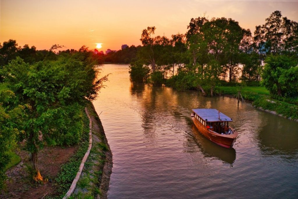 Sunset Boat Trip on the River