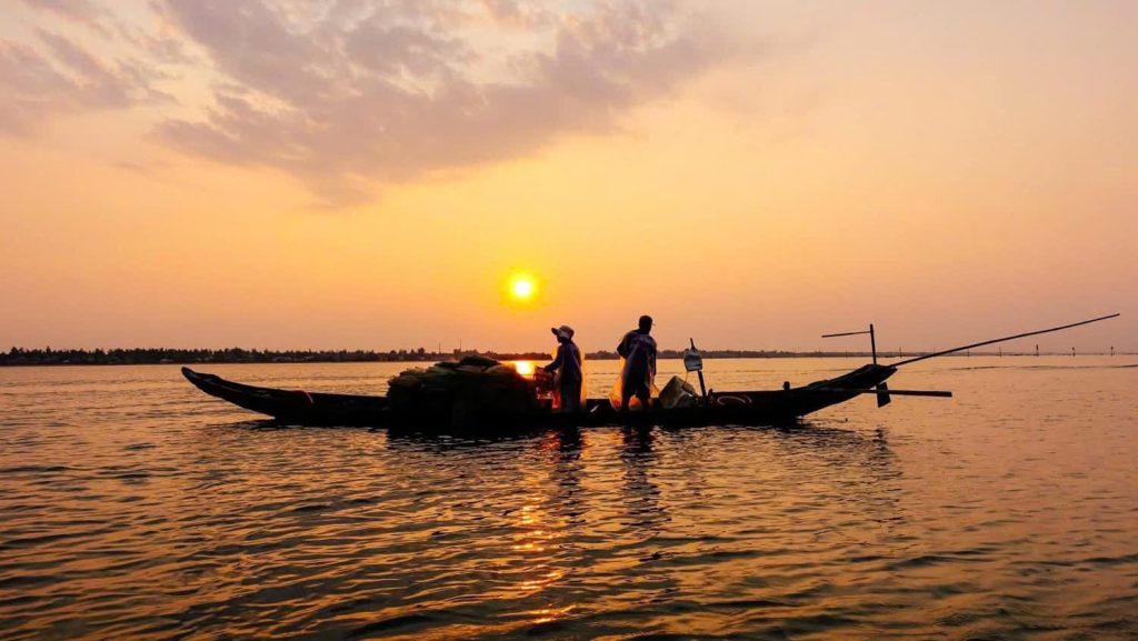 Sunset at Tam Giang Lagoon