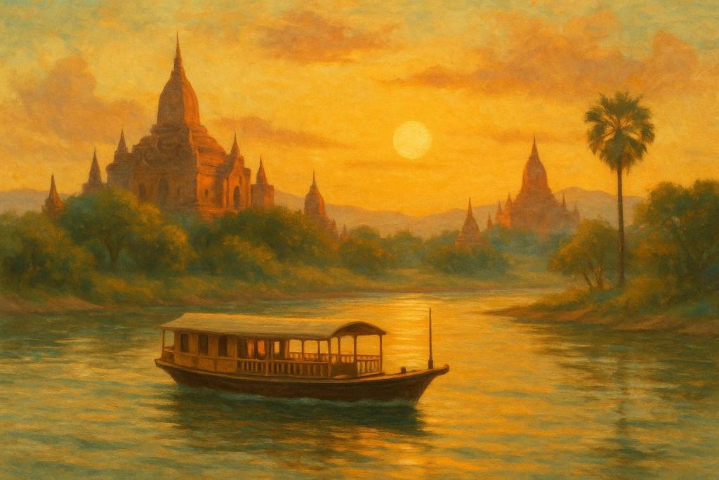 Bagan Ayeyarwady Sunset Boat Cruise
